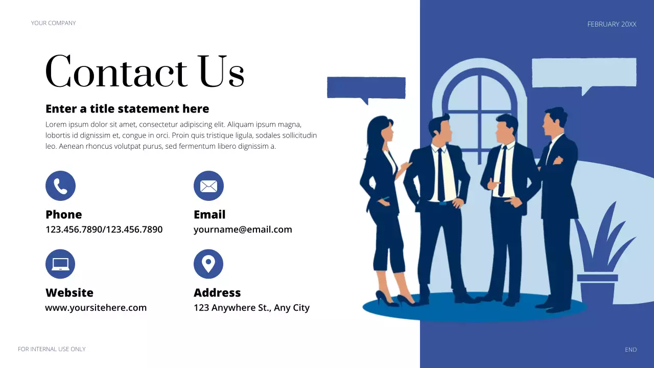 Blue Professional Legal Consulting Presentation