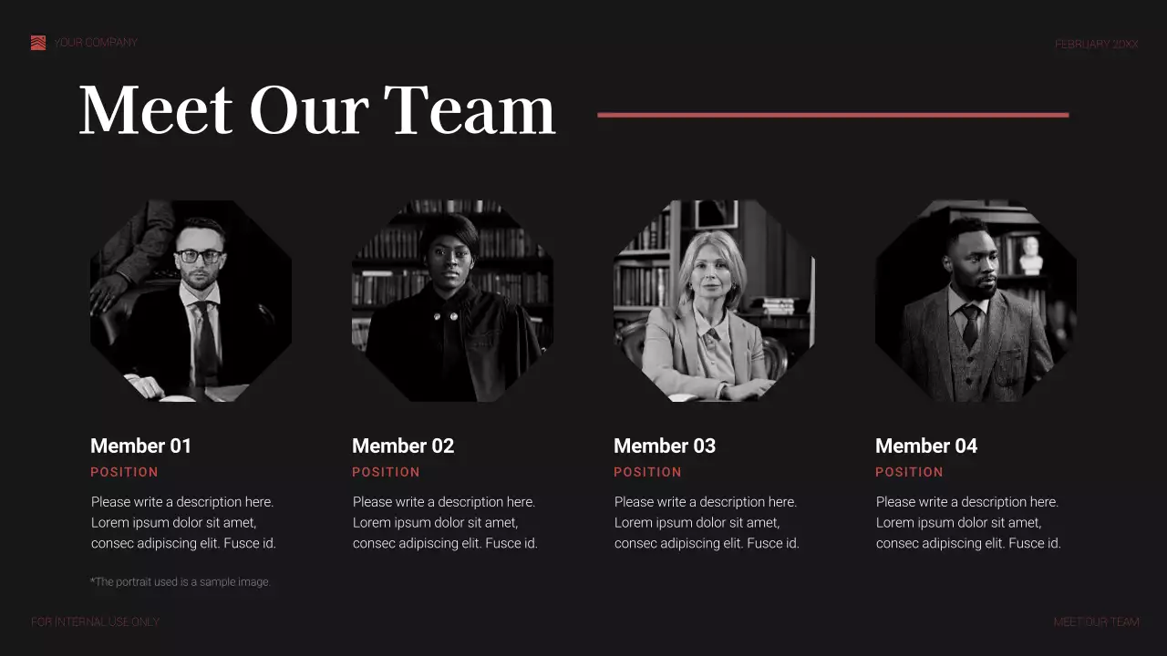 Red Elegant Legal Consulting Presentation