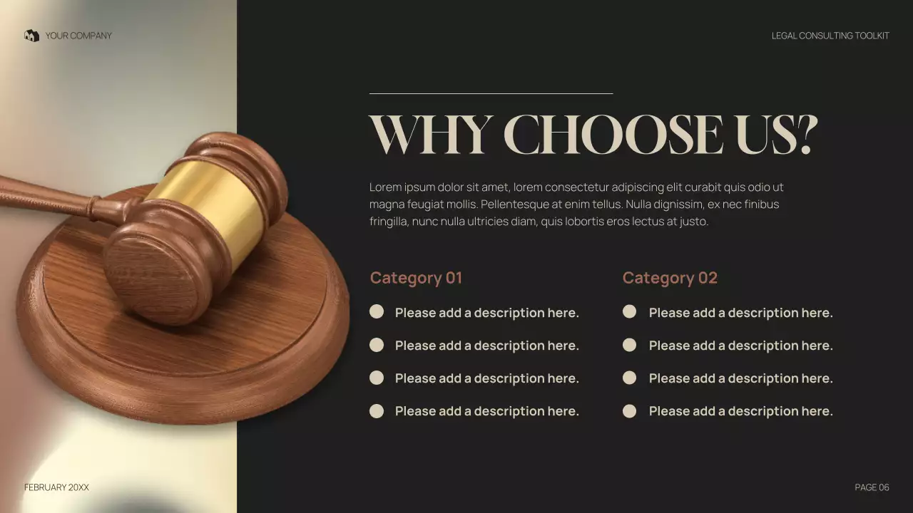 Gray Professional Legal Consulting Presentation