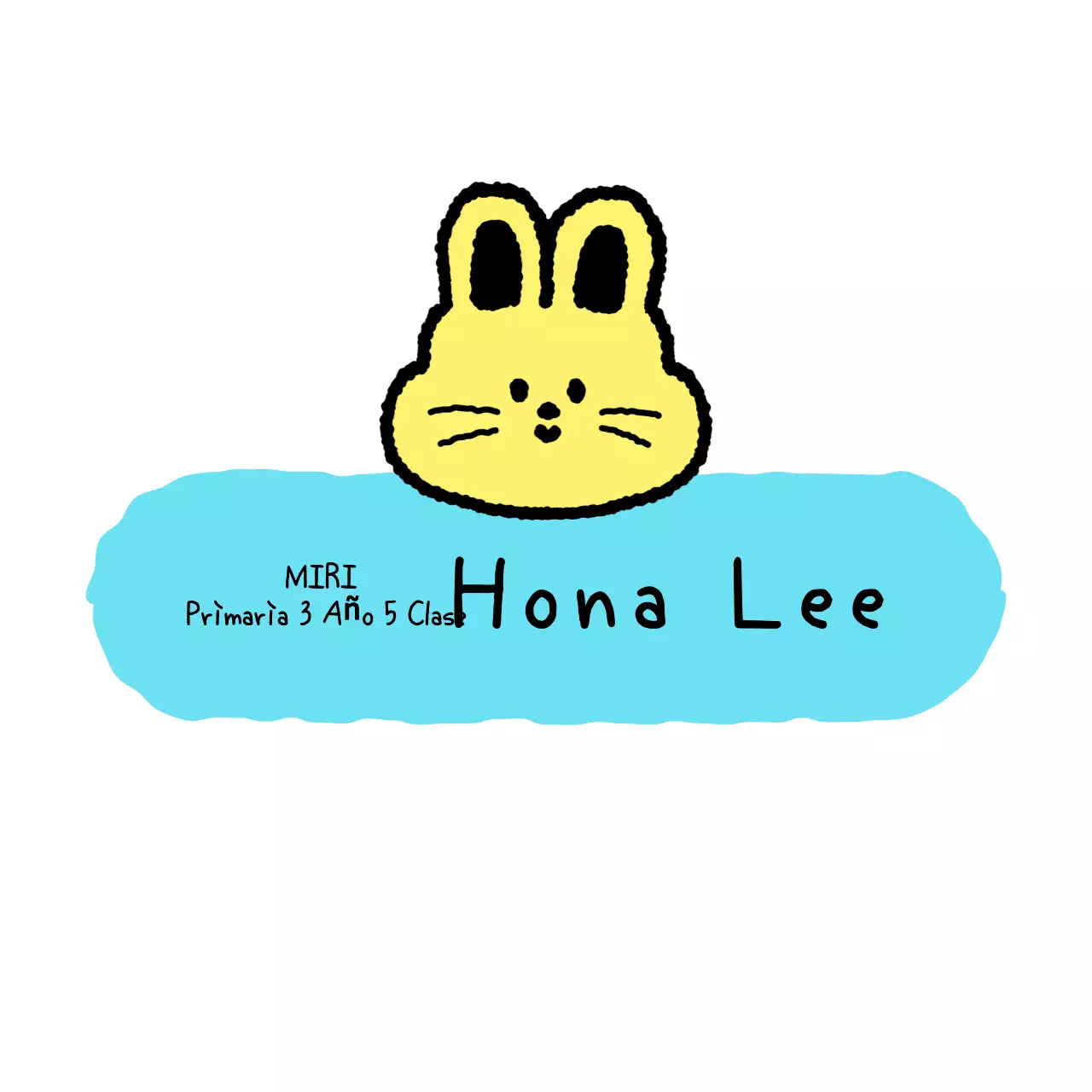 Bonita chapa escolar rosa