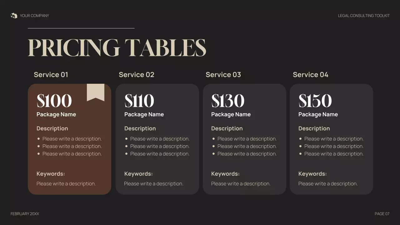 Gray Professional Legal Consulting Presentation