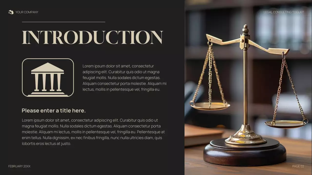 Gray Professional Legal Consulting Presentation