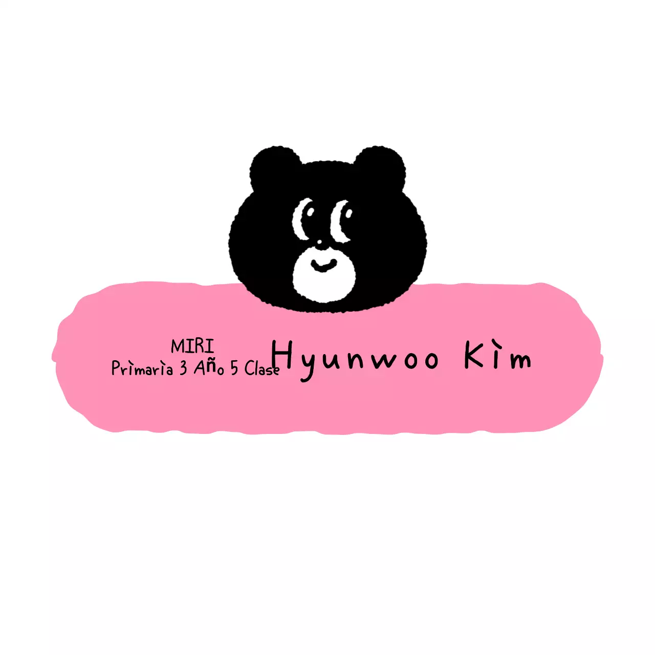 Bonita chapa escolar rosa