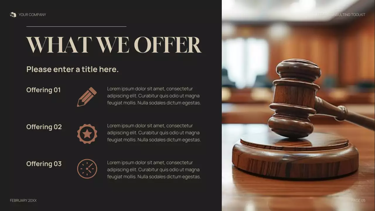 Gray Professional Legal Consulting Presentation