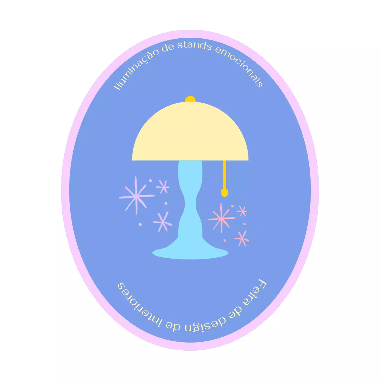 Promover um design de iluminação simples em azul claro