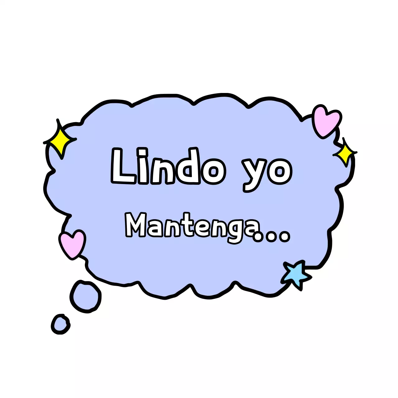 Pegatinas lindos dibujos animados malva