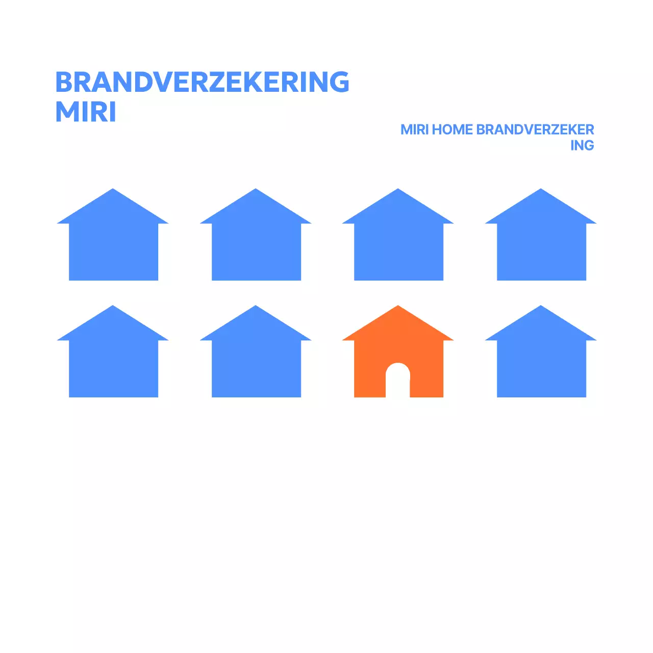 Briefpapier voor verzekeringsmaatschappij met eenvoudige pictogrammen