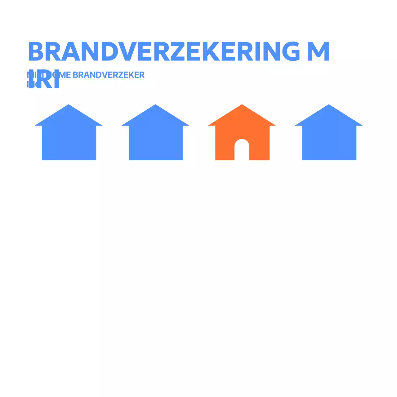 Briefpapier voor verzekeringsmaatschappij met eenvoudige pictogrammen