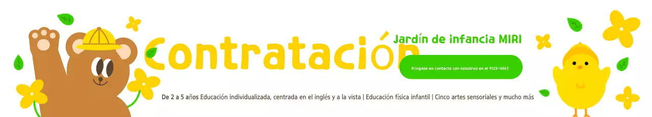 Promover la contratación de guarderías amarillas y chartreuse