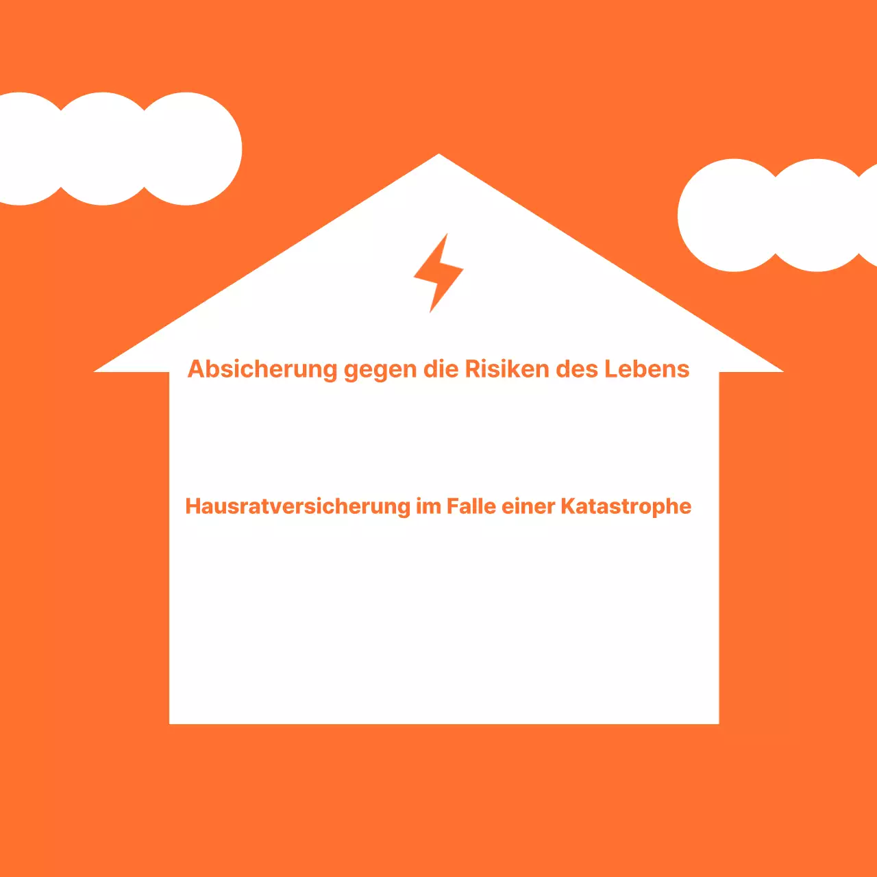 Briefpapier einer Versicherungsgesellschaft mit einfachen Symbolen