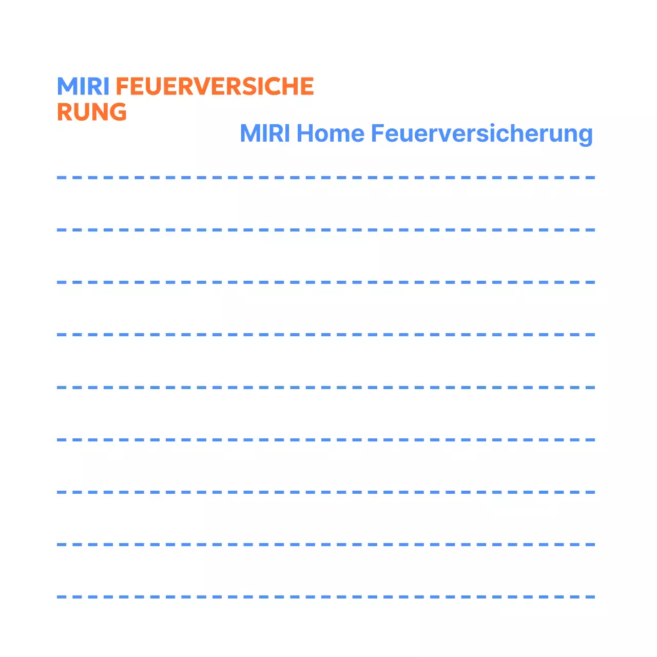 Briefpapier einer Versicherungsgesellschaft mit einfachen Symbolen