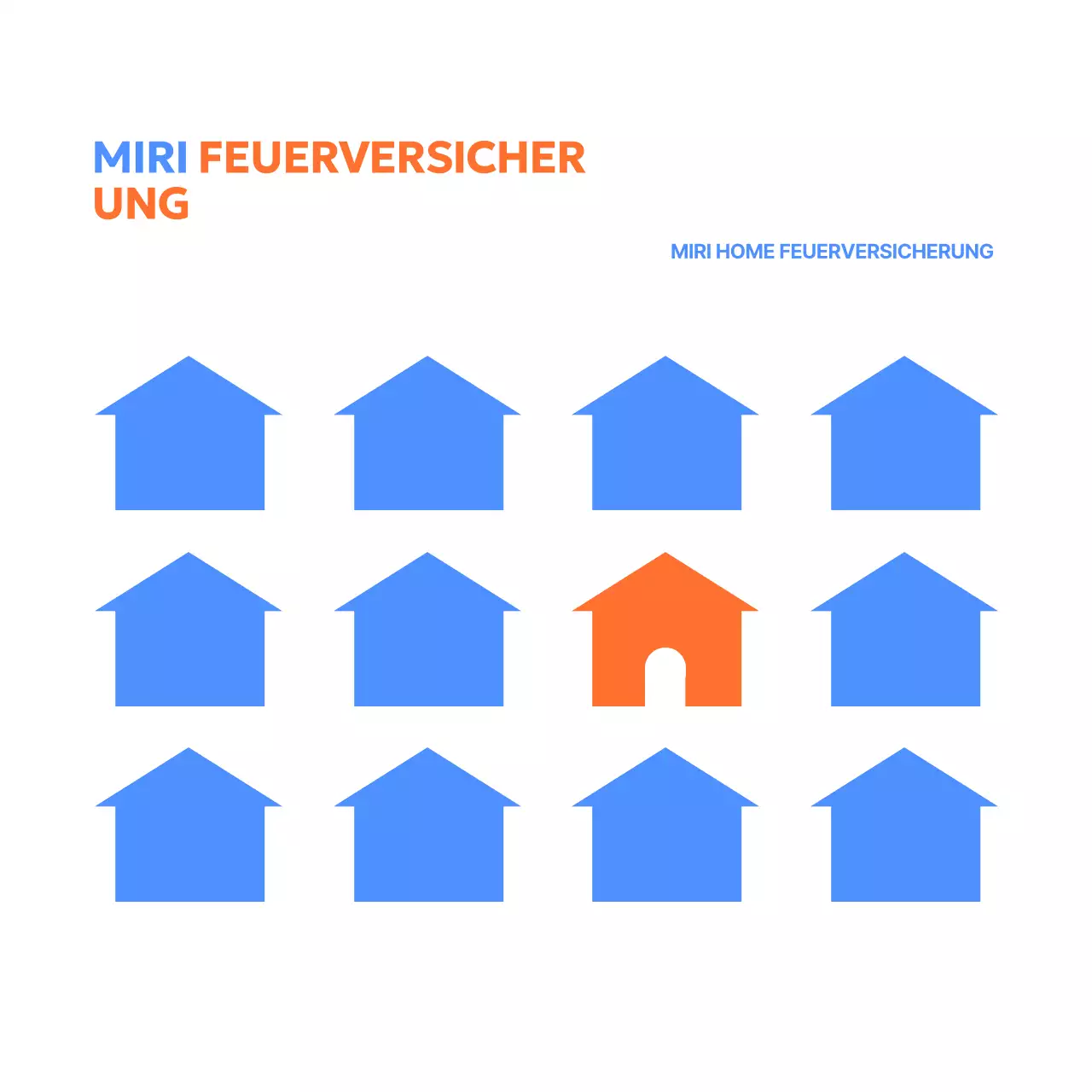 Briefpapier einer Versicherungsgesellschaft mit einfachen Symbolen