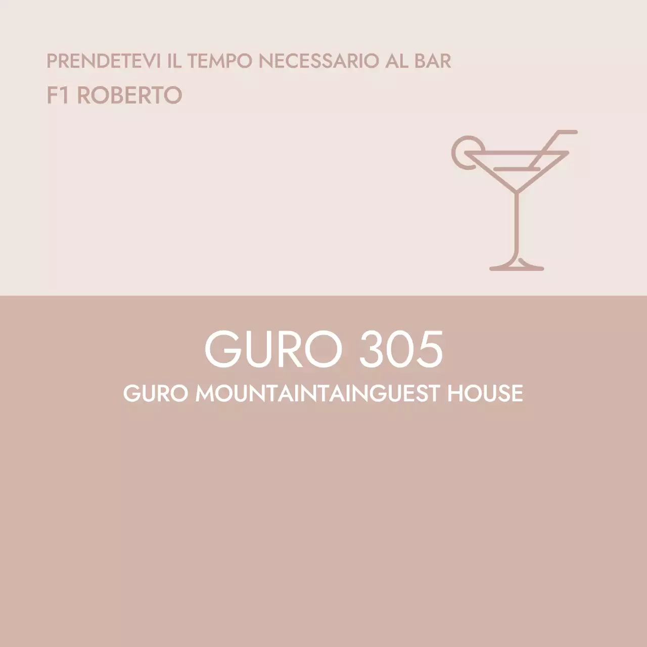 Icona minimalista beige dicitura