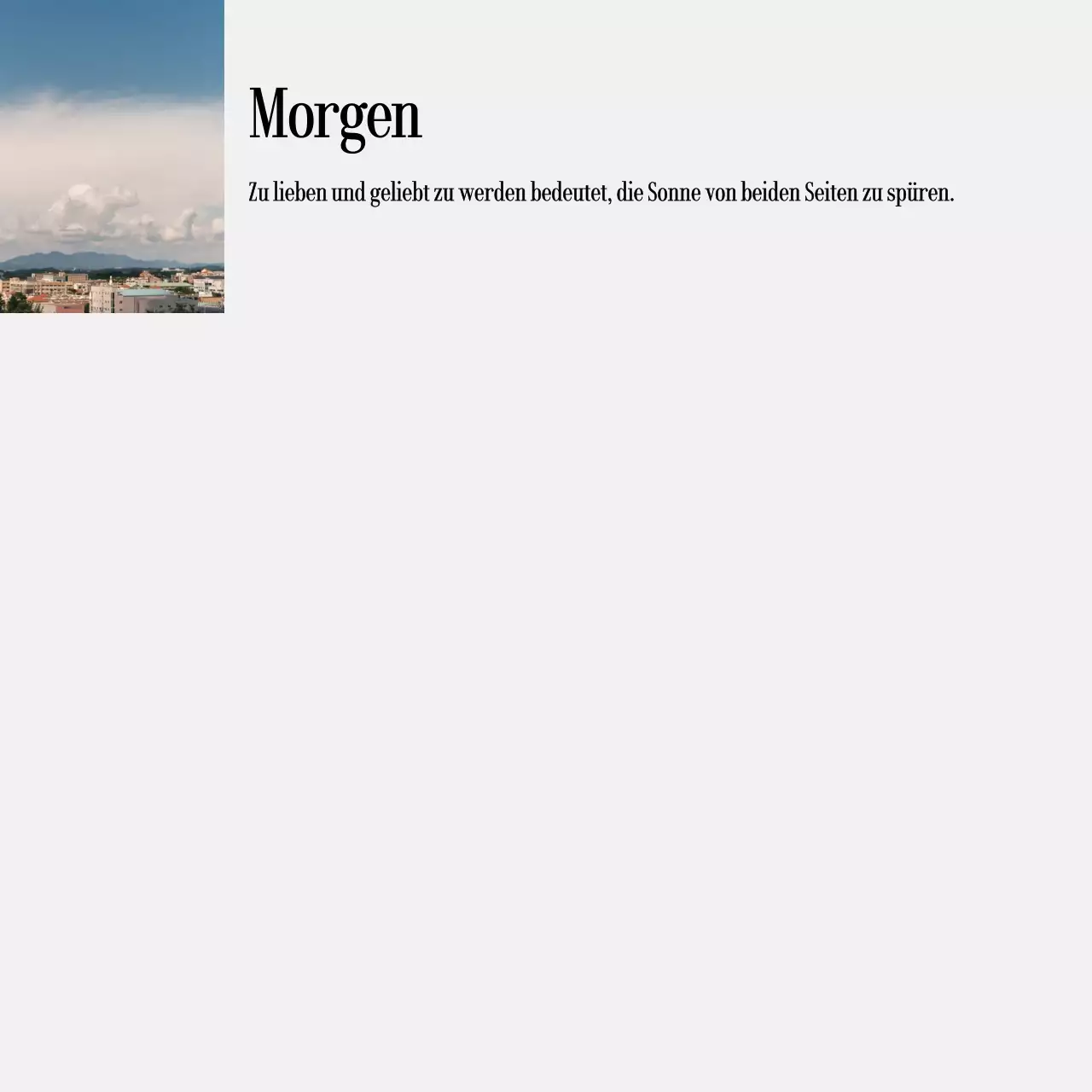 Handschriftliche Notizen mit Landschaftsfotos und emotionalem Text