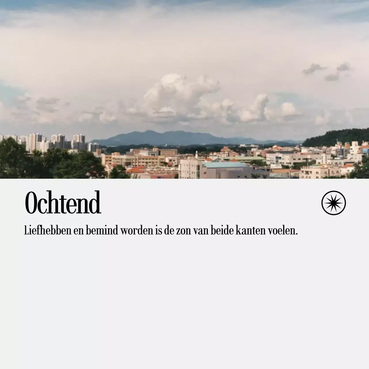 Handgeschreven notities met landschapsfoto's en emotionele tekst