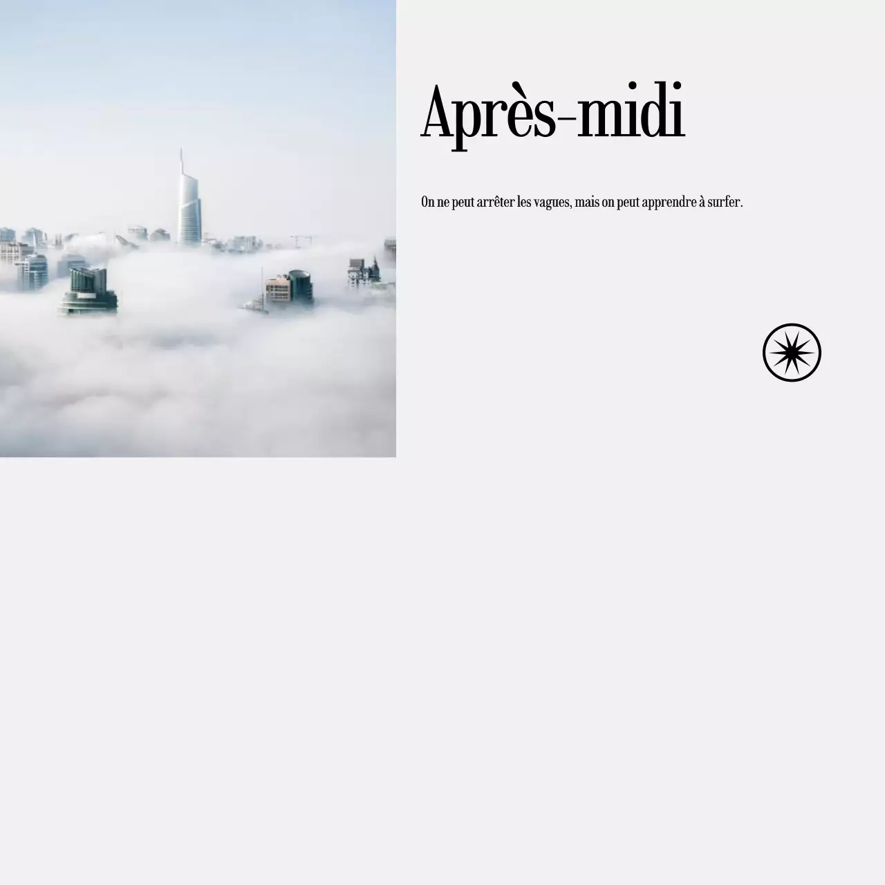 Notes manuscrites avec photos de paysages et texte émotionnel