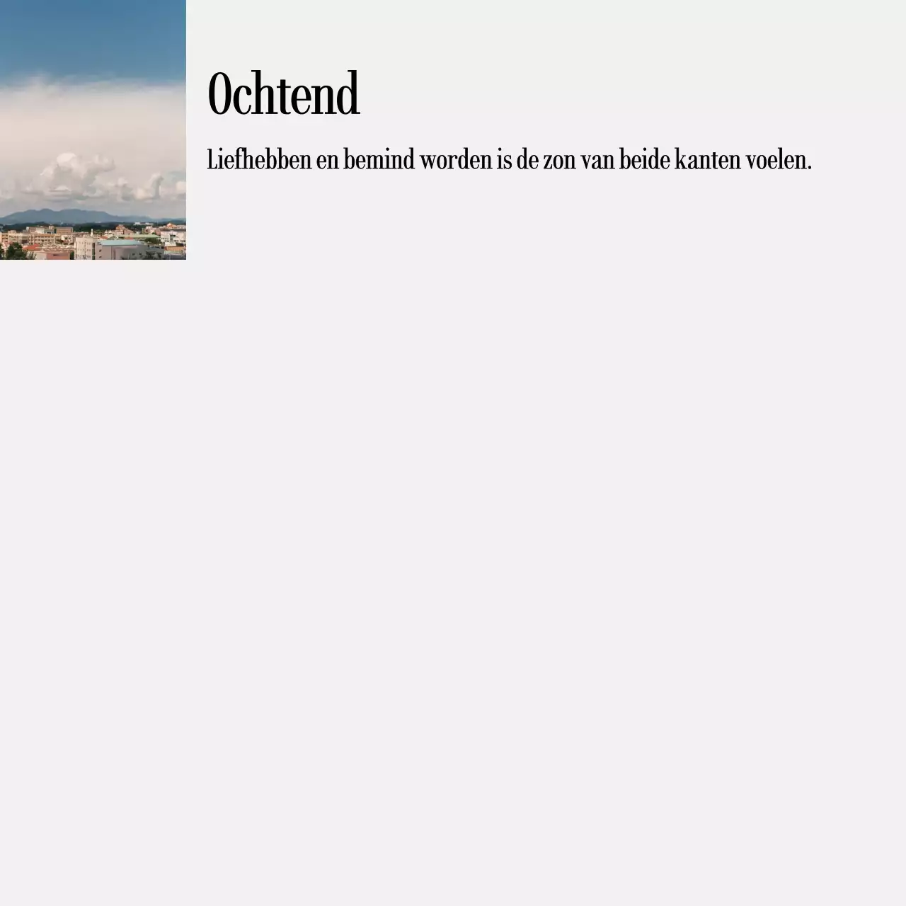 Handgeschreven notities met landschapsfoto's en emotionele tekst