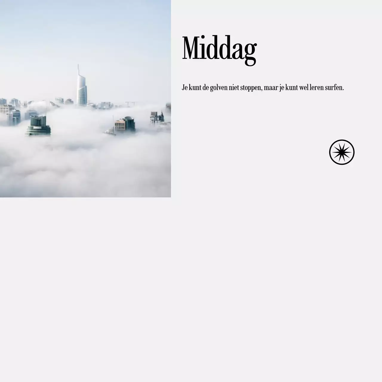 Handgeschreven notities met landschapsfoto's en emotionele tekst