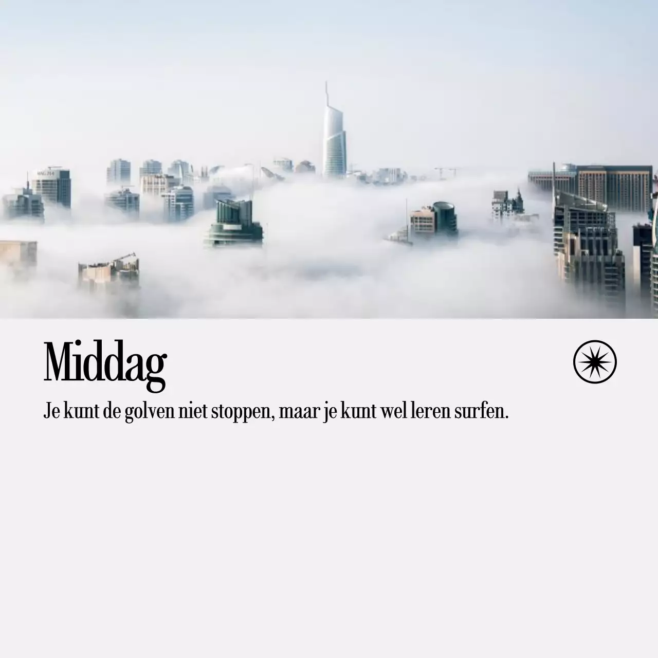 Handgeschreven notities met landschapsfoto's en emotionele tekst