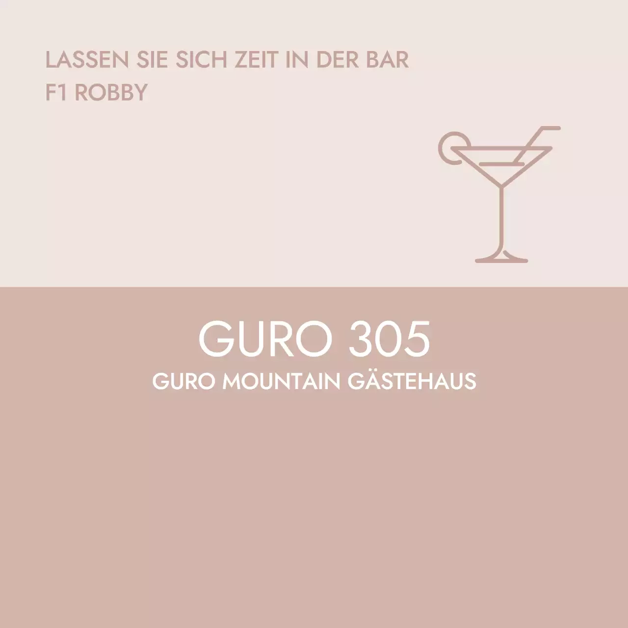 Beige minimalistische Symbol Wortlaut