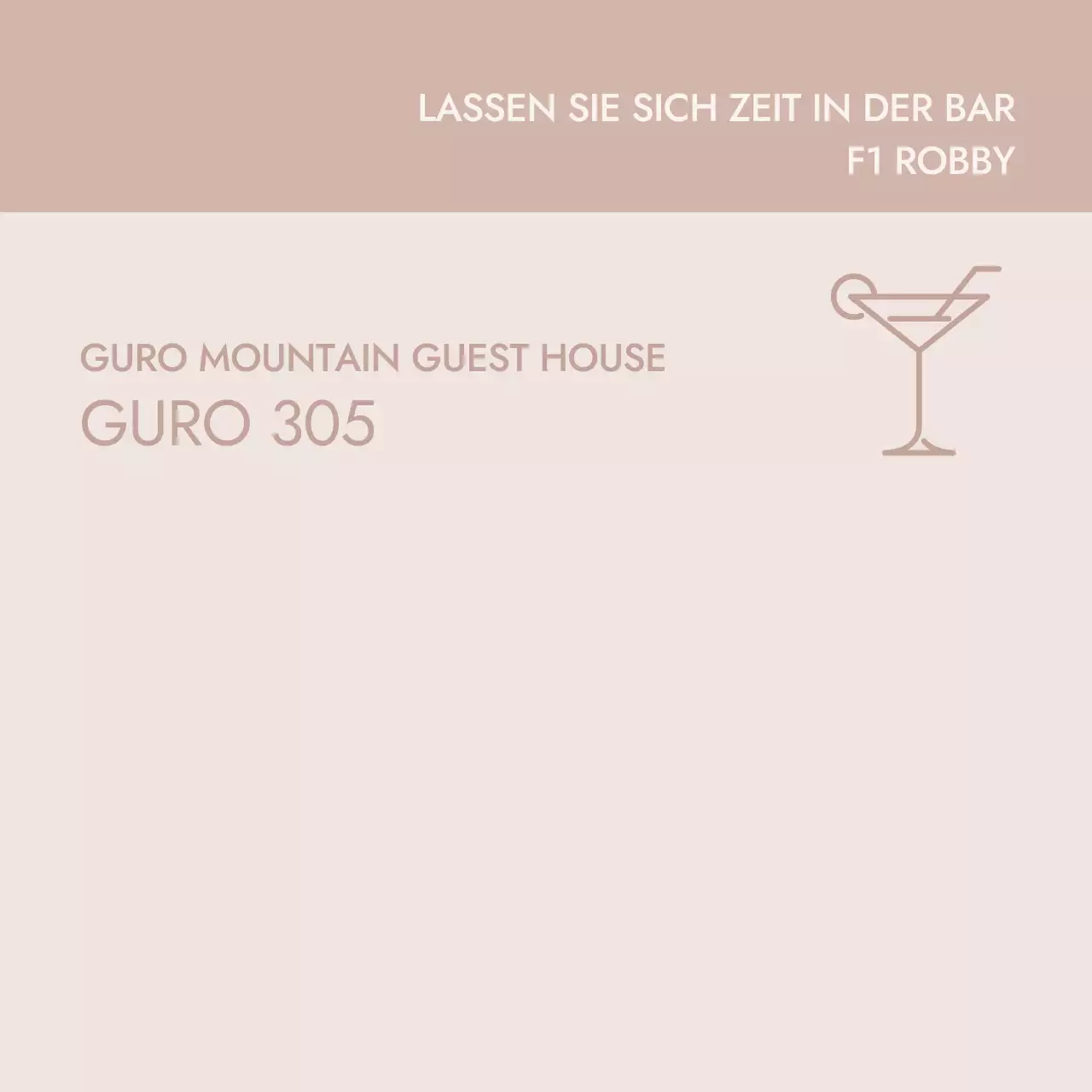 Beige minimalistische Symbol Wortlaut