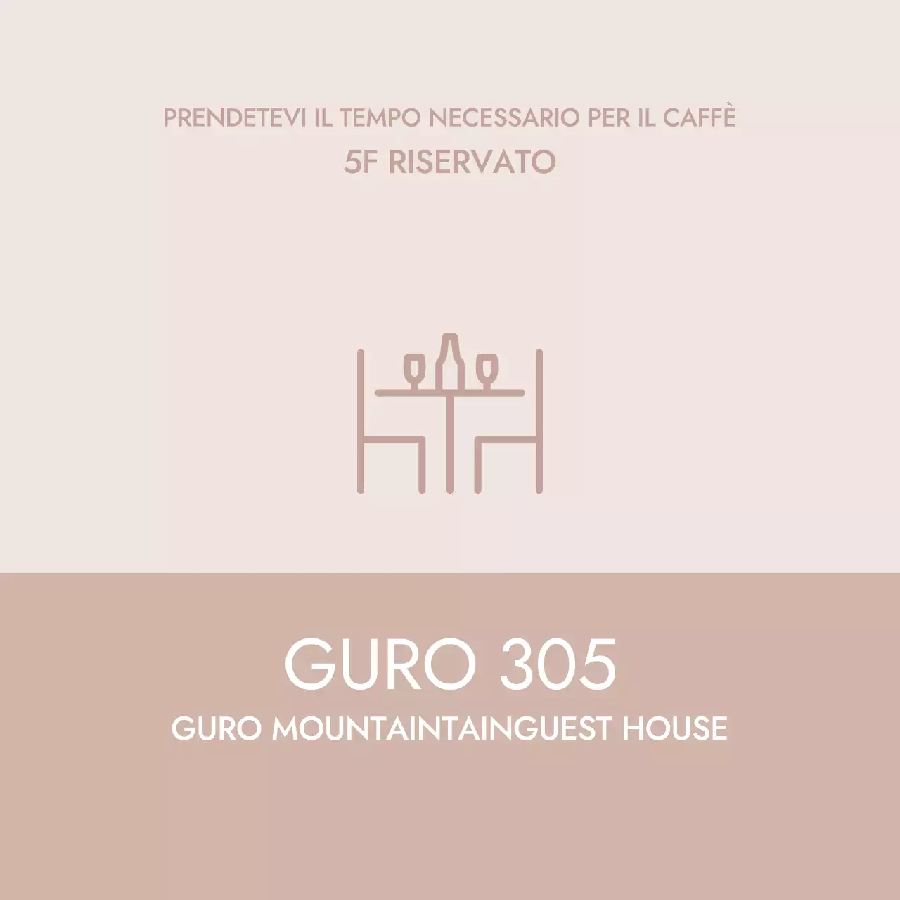 Icona minimalista beige dicitura