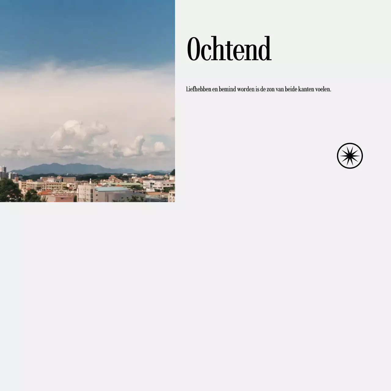 Handgeschreven notities met landschapsfoto's en emotionele tekst