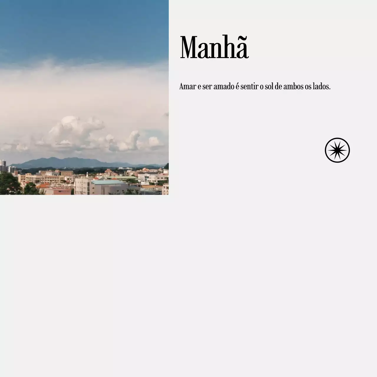 Notas escritas à mão com fotografias de paisagens e texto emotivo