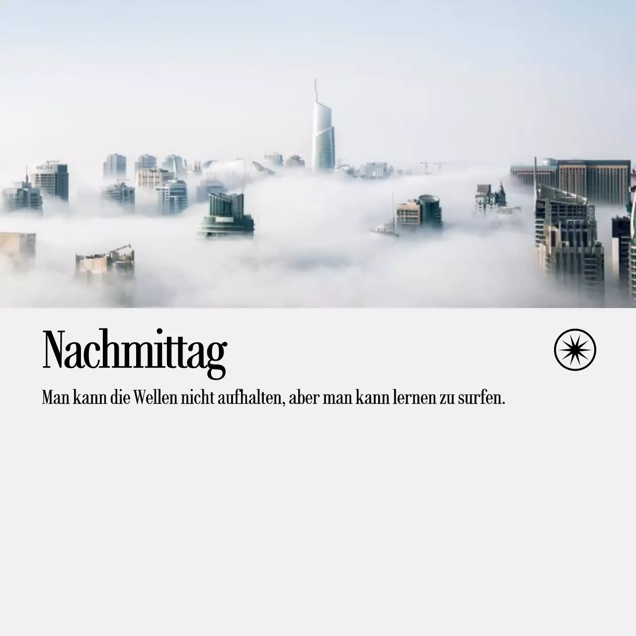 Handschriftliche Notizen mit Landschaftsfotos und emotionalem Text