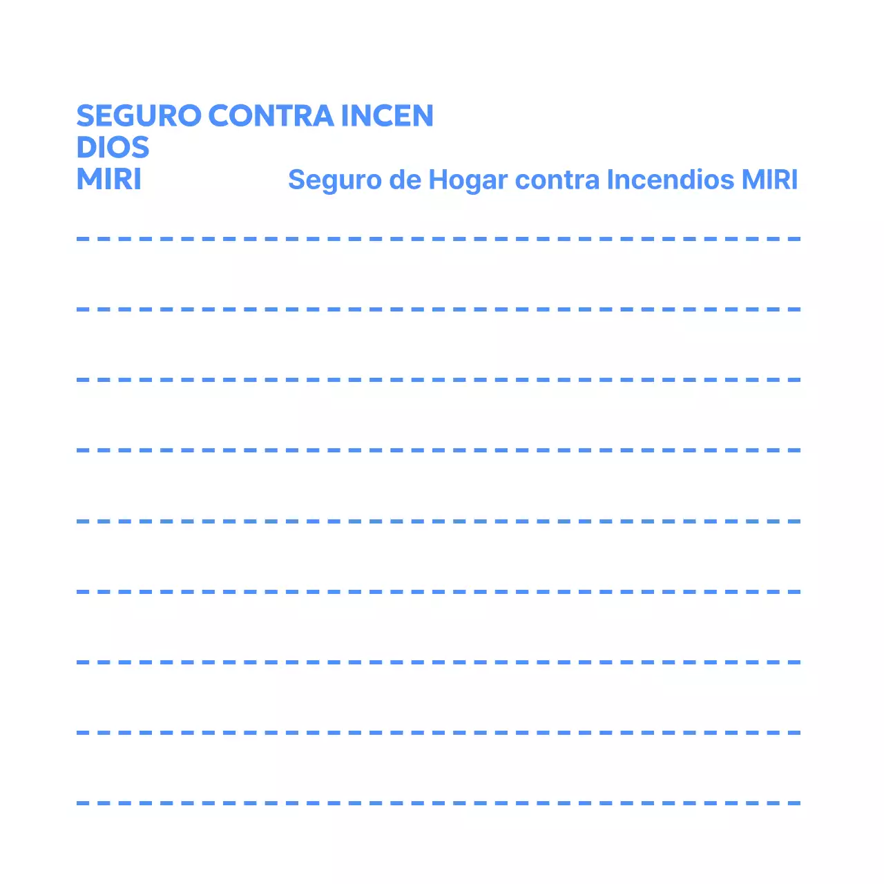 Bloc de notas de compañía de seguros con iconos sencillos