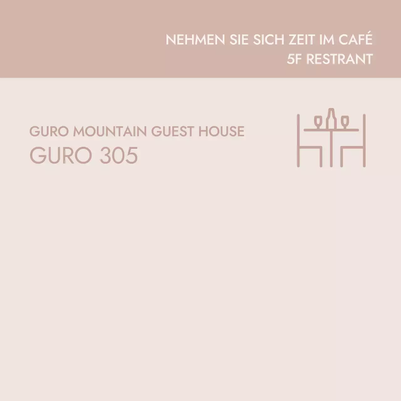 Beige minimalistische Symbol Wortlaut