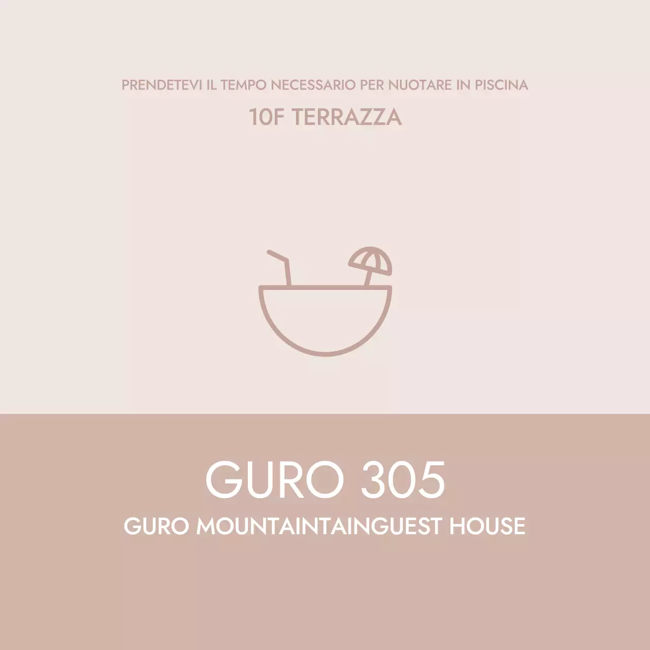 Icona minimalista beige dicitura