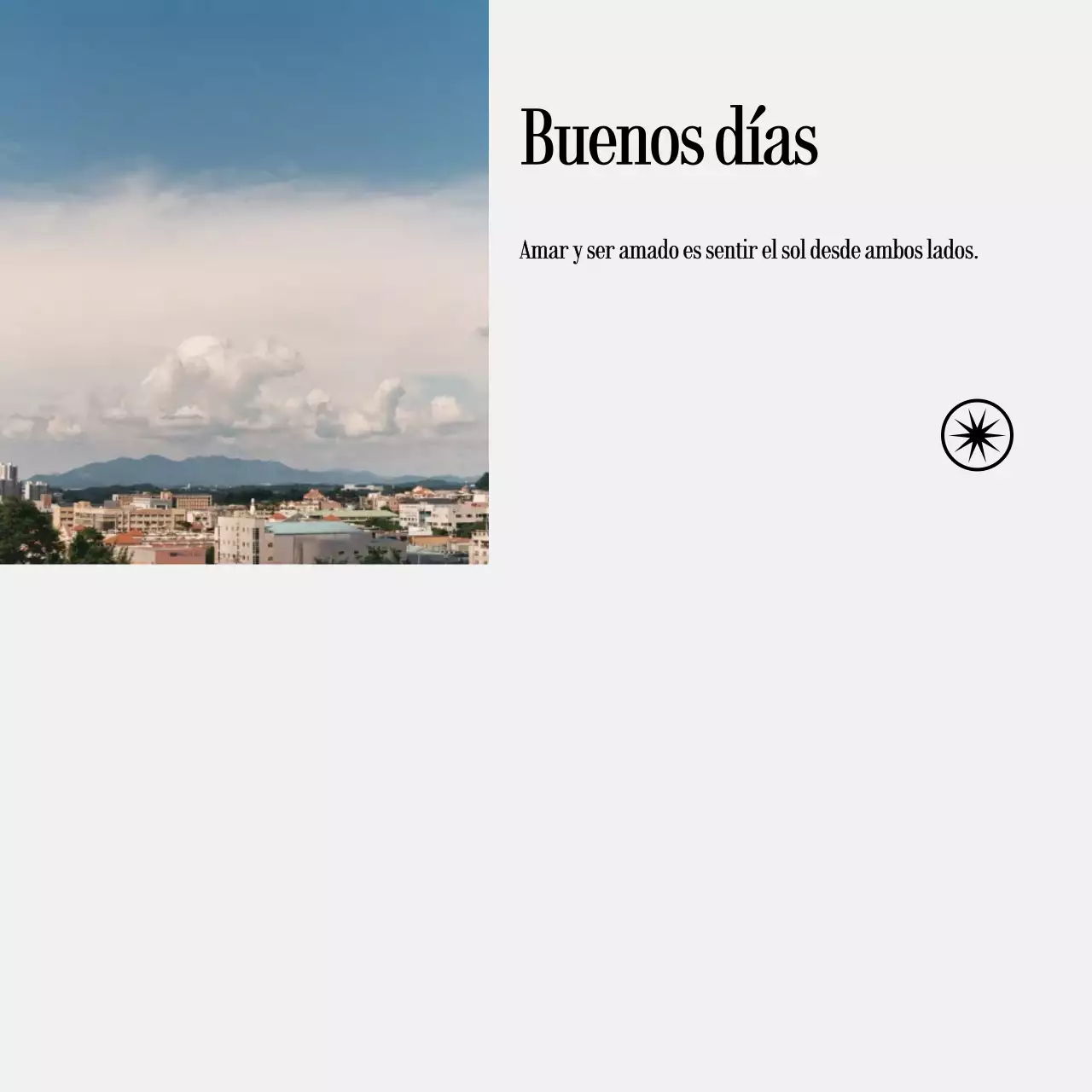 Notas manuscritas con fotos de paisajes y textos emotivos