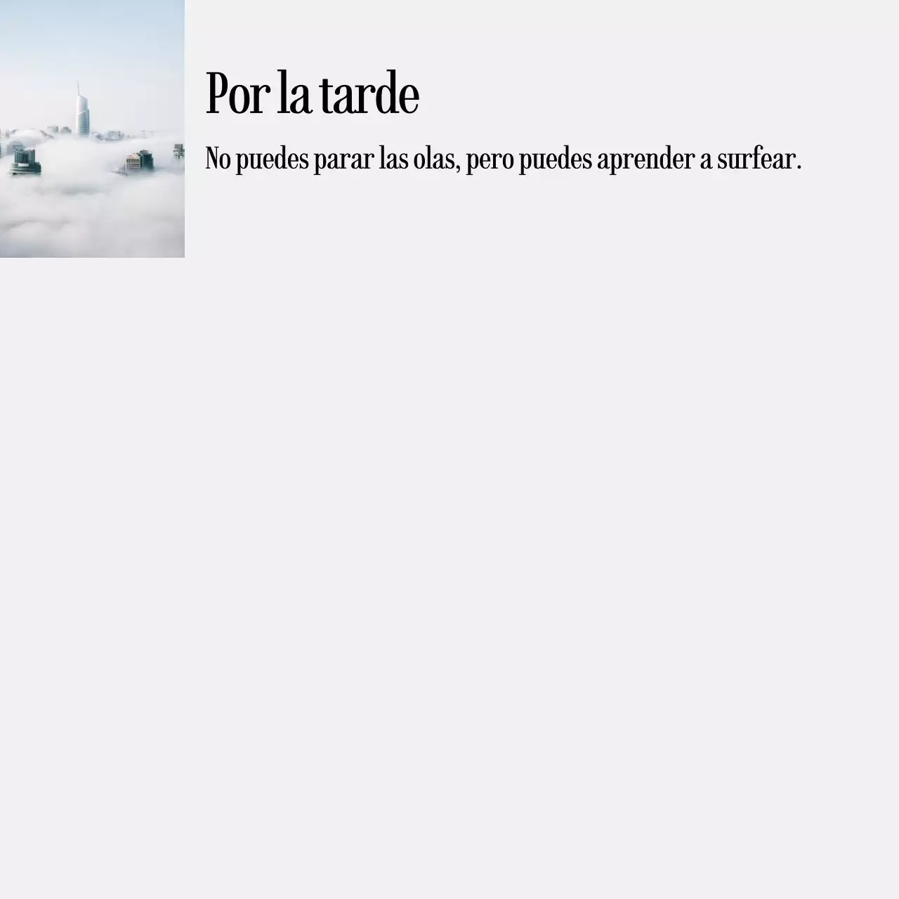 Notas manuscritas con fotos de paisajes y textos emotivos