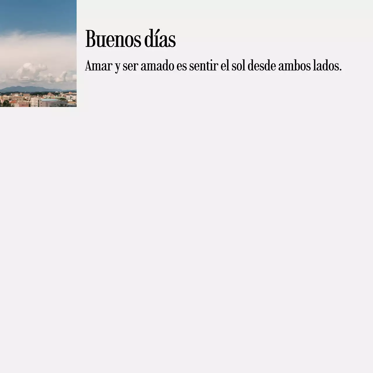 Notas manuscritas con fotos de paisajes y textos emotivos