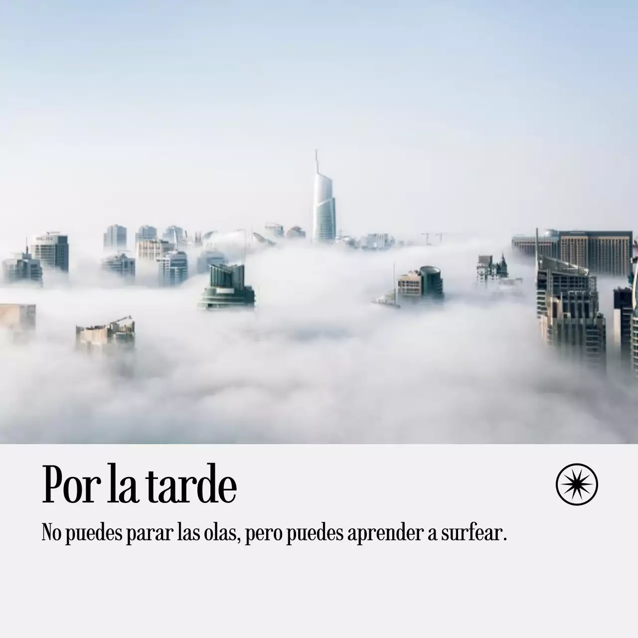 Notas manuscritas con fotos de paisajes y textos emotivos