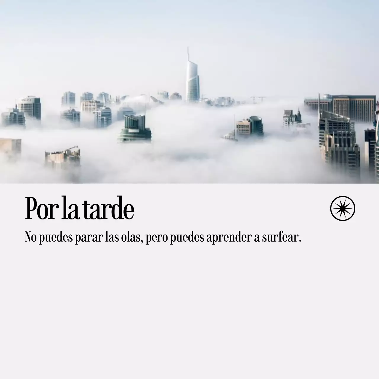 Notas manuscritas con fotos de paisajes y textos emotivos