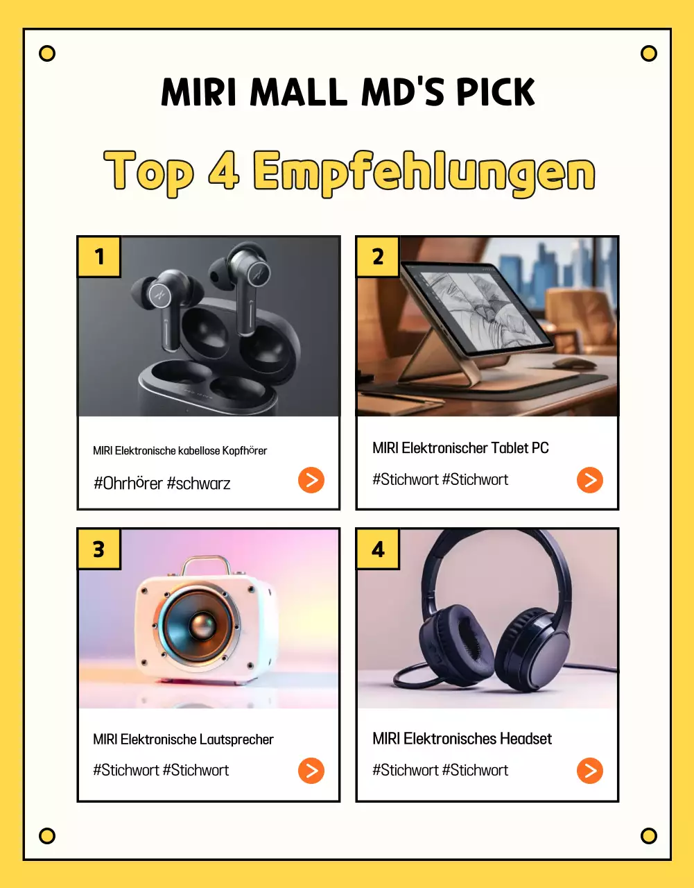 Gelb Niedlich Graduierung Ausstellung