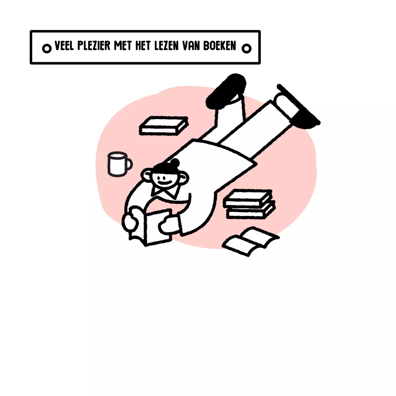 Minimalistische notitieblokken met schattige alledaagse illustraties