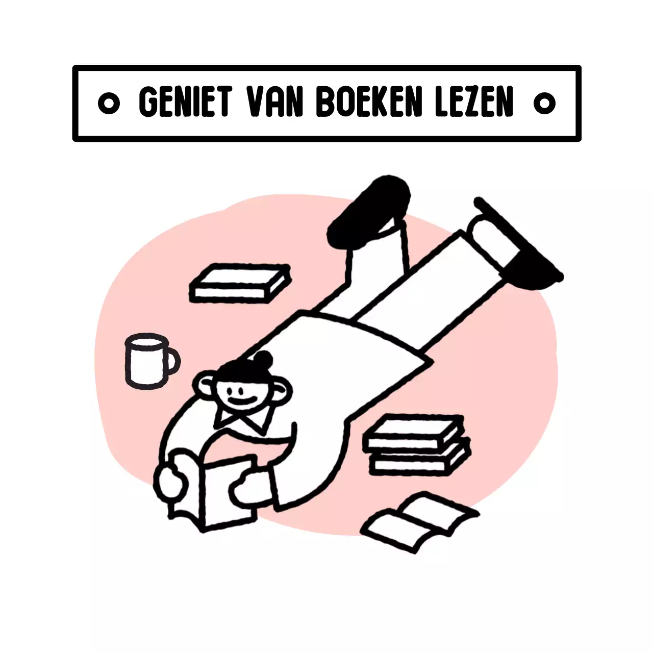 Minimalistische notitieblokken met schattige alledaagse illustraties