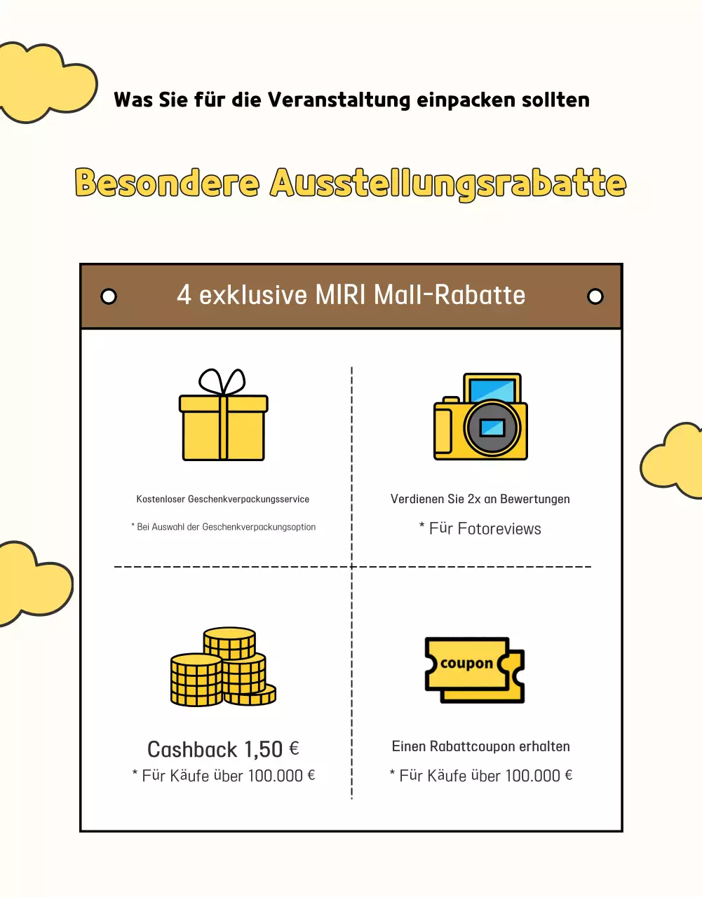 Gelb Niedlich Graduierung Ausstellung
