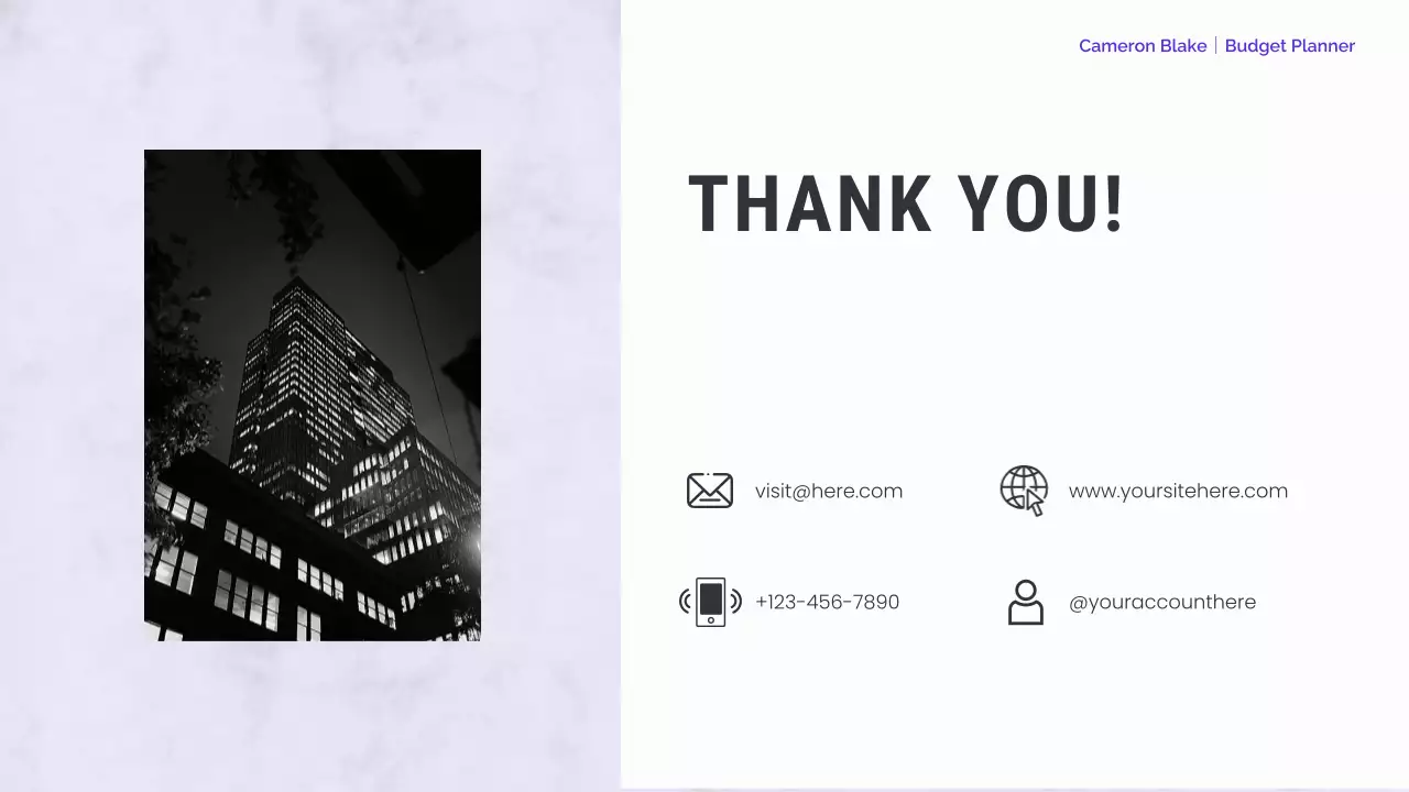 White Professional Finance Planner Presentation