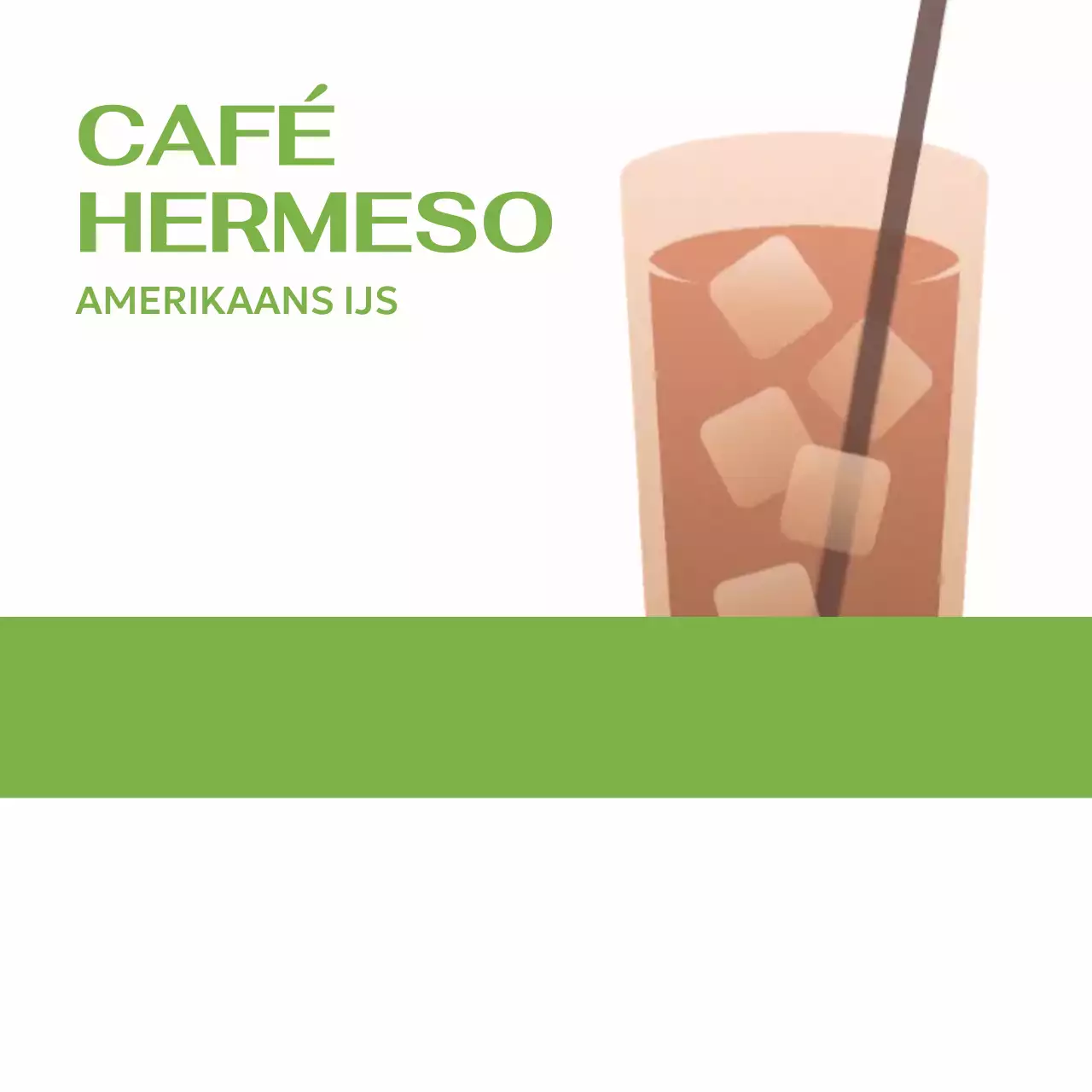 Eenvoudige cafe notitieblok briefpapier met warme drank illustratie