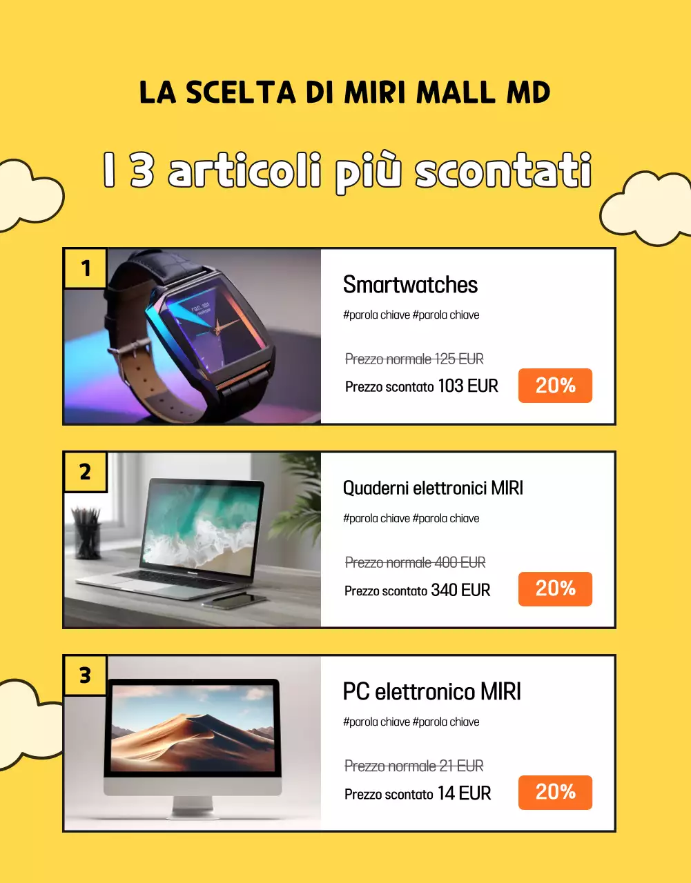 Mostra di laurea gialla e carina