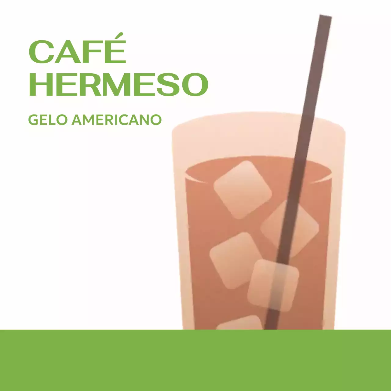 Bloco de notas simples para café com ilustração de uma bebida quente