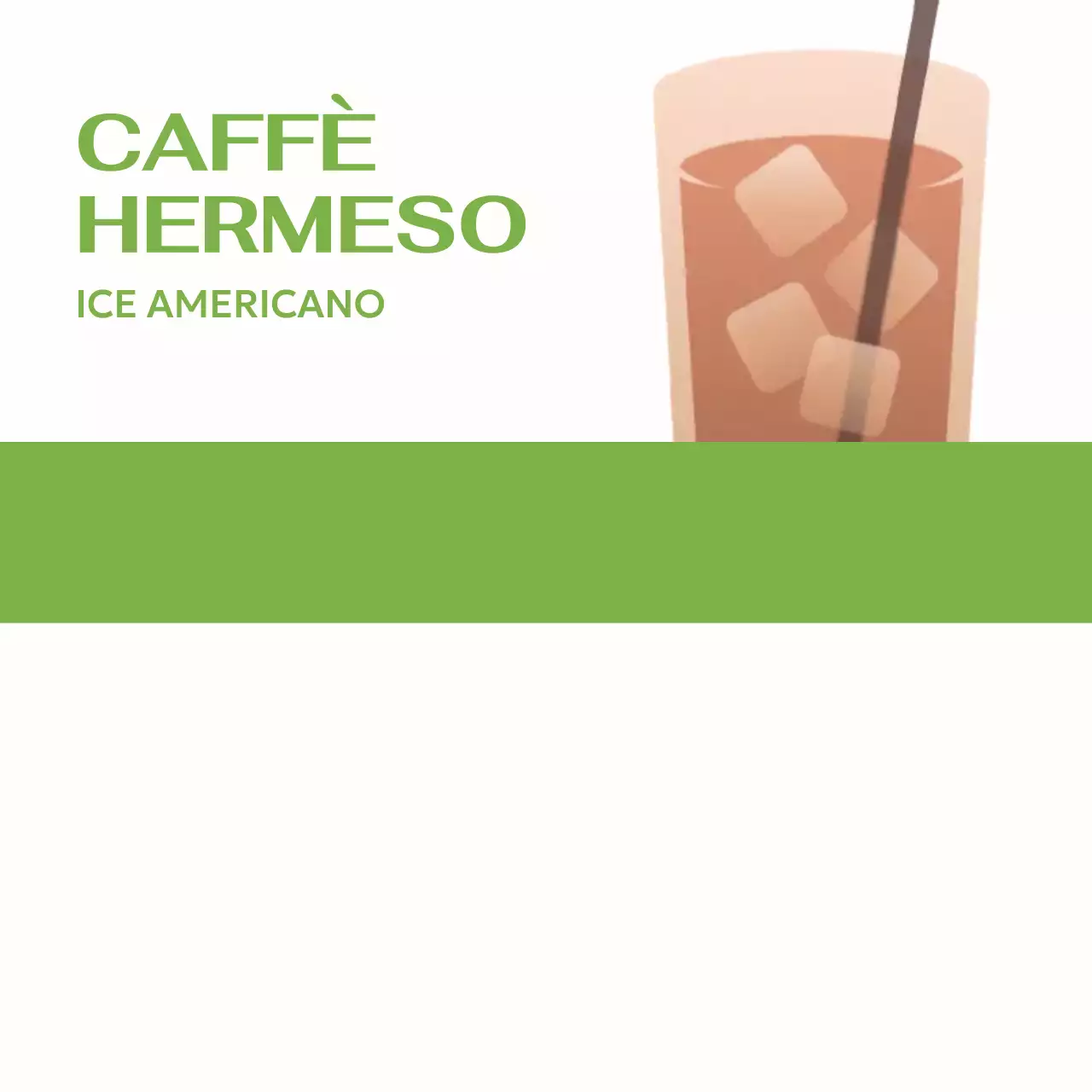 Semplice blocco note del caffè con illustrazione di bevanda calda