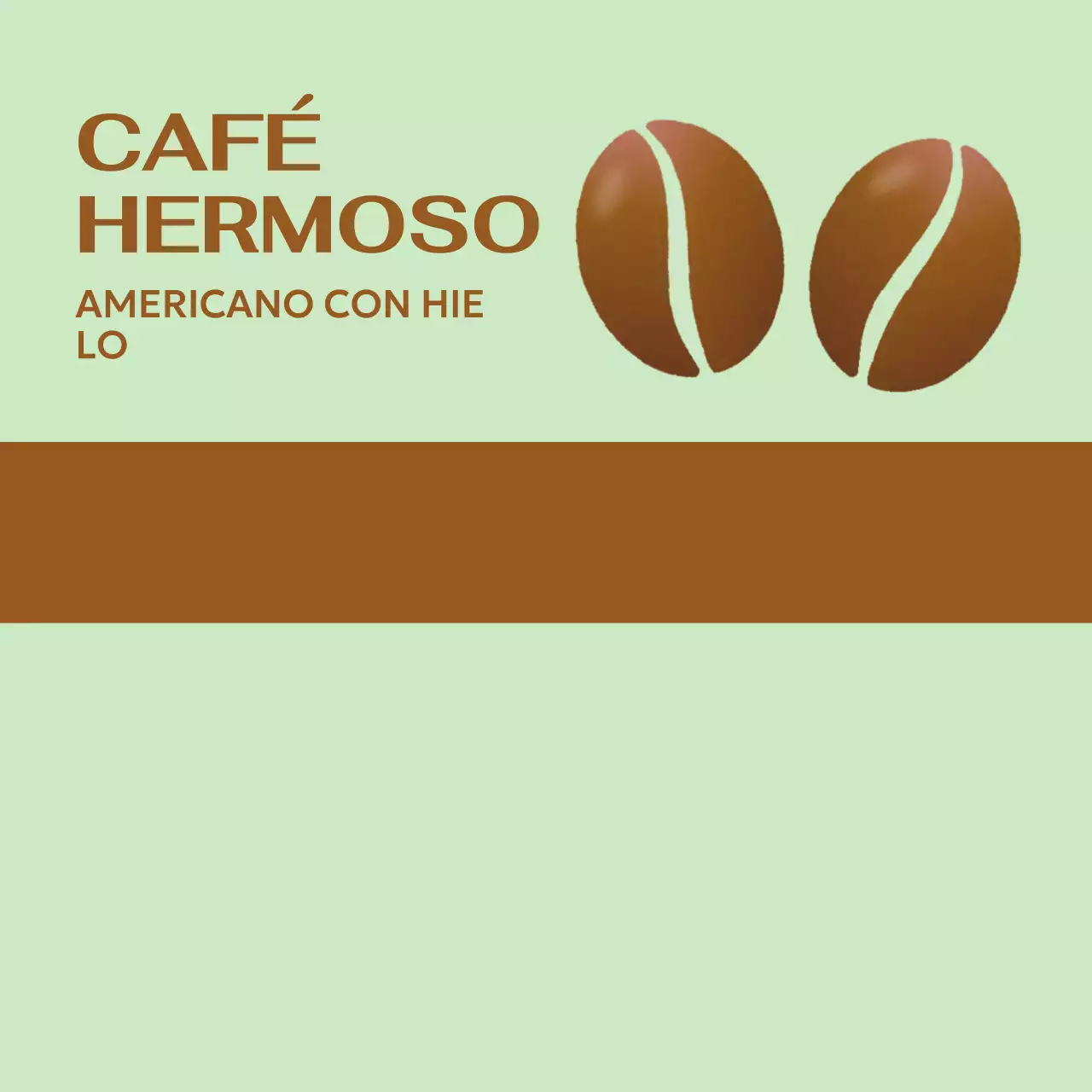 Sencillo bloc de notas de cafetería con ilustración de bebida caliente