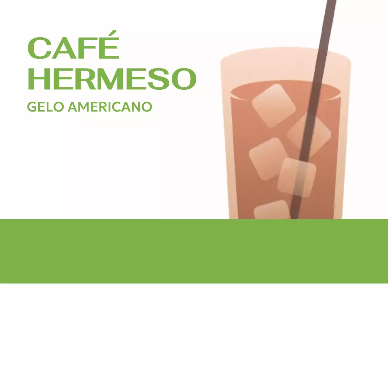 Bloco de notas simples para café com ilustração de uma bebida quente
