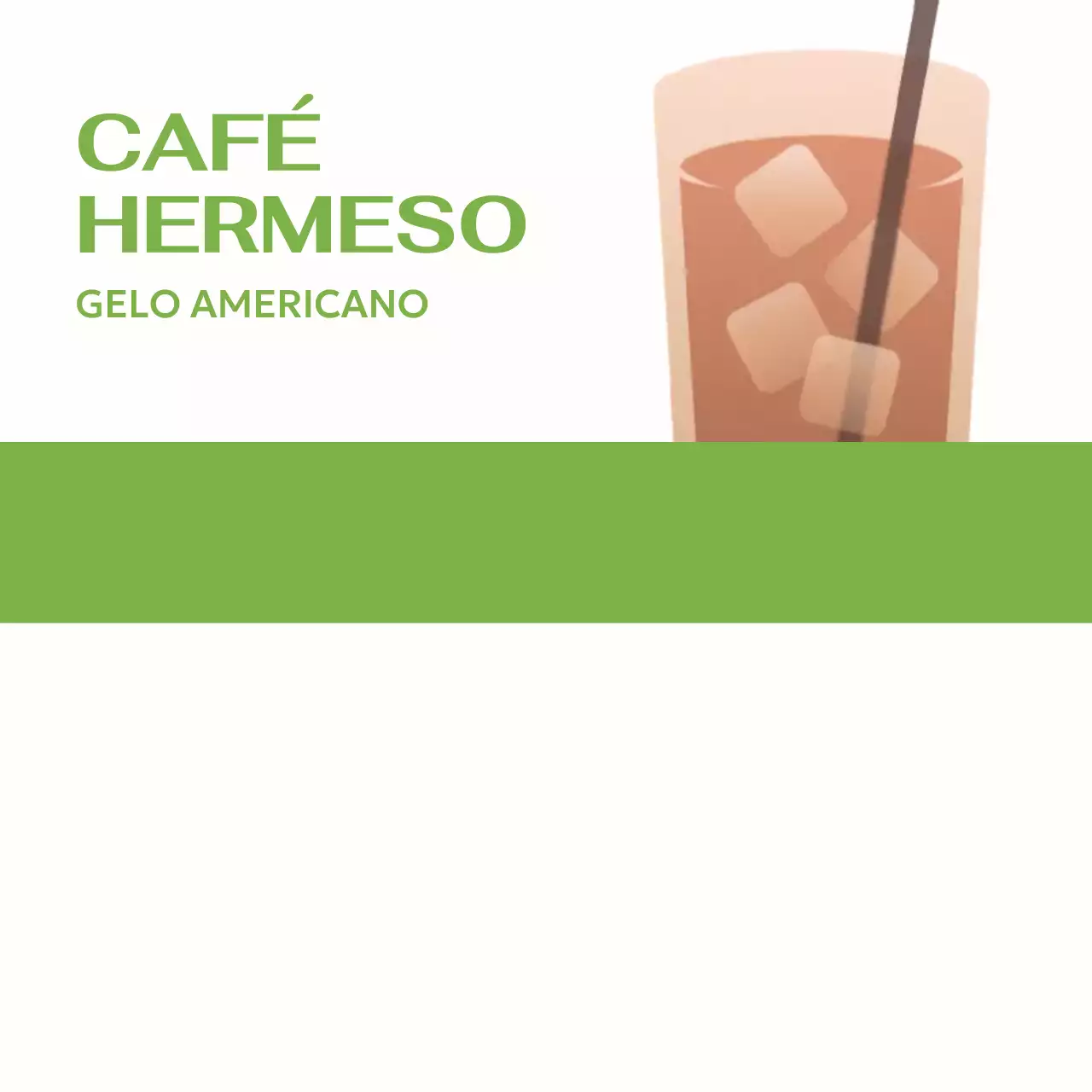 Bloco de notas simples para café com ilustração de uma bebida quente