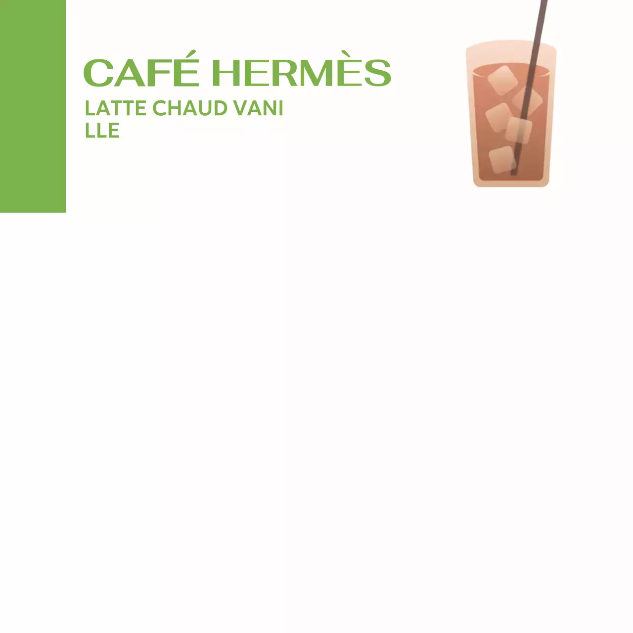 Illustration d'un bloc-notes de café simple avec une boisson chaude